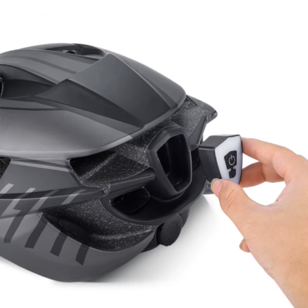 Capacete com Sinalizador e Óculos WestBiking