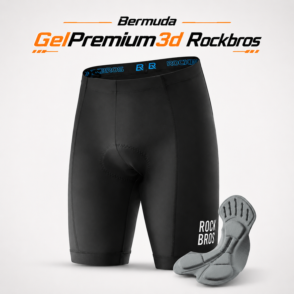 Bermuda de Ciclismo ROCKBROS com Forro 3D