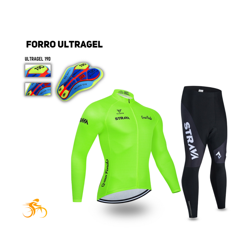 Conjunto Strava Manga Longa UltraGel™