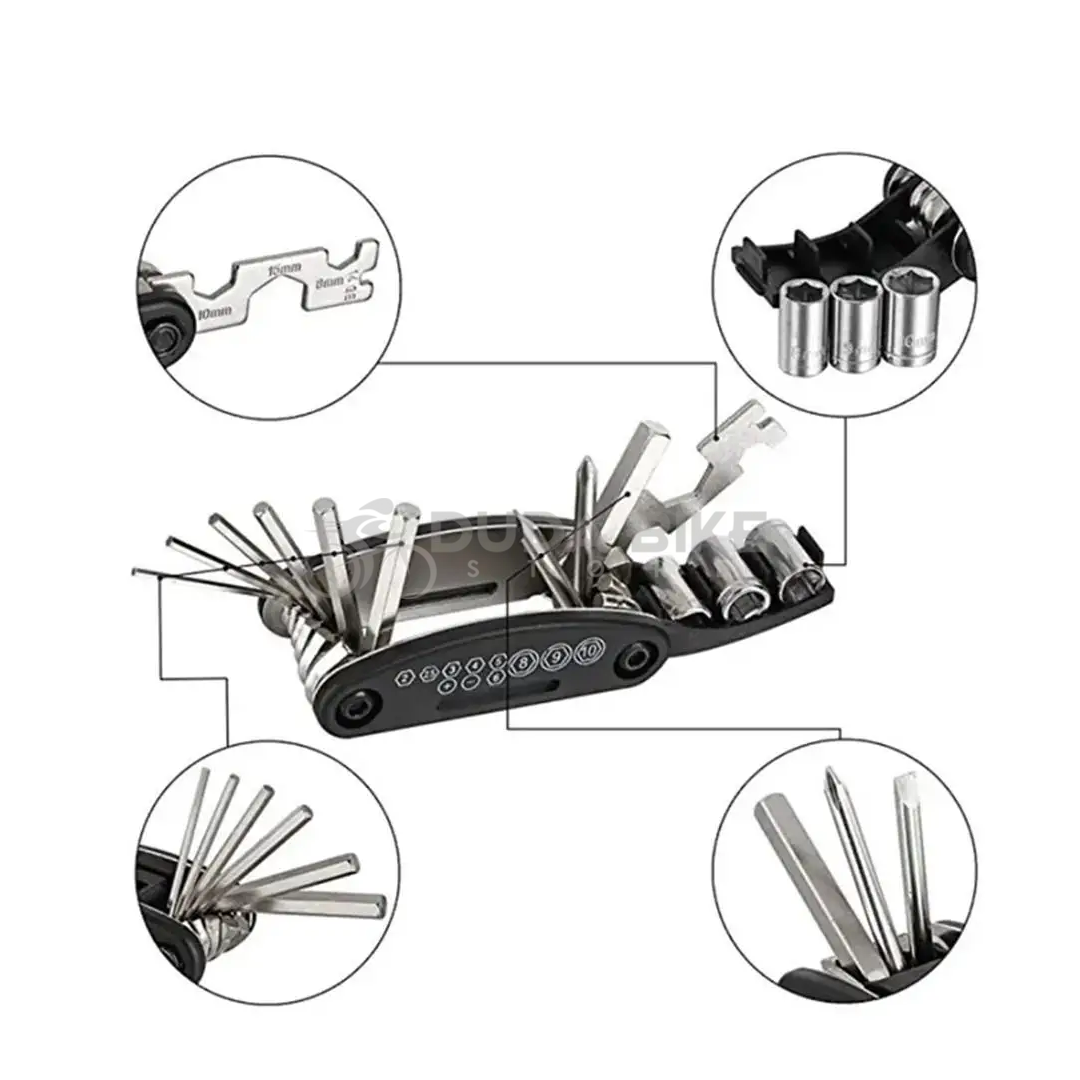 Ferramenta Portátil Cycle 16 em 1 | + BRINDE EXCLUSIVO