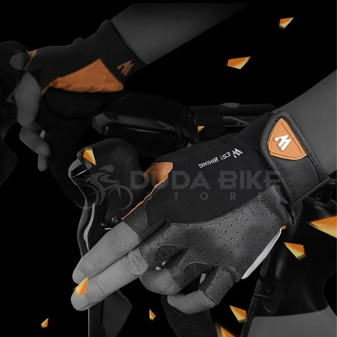 Luva Couro Ecológico West Biking | + BRINDE EXCLUSIVO