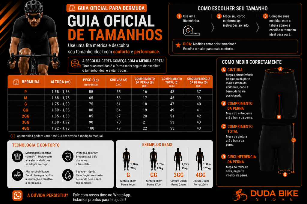 Bermuda Unissex 3 Bolsos ComfortBag + BRINDE OCULOS FOTOCROMÁTICO