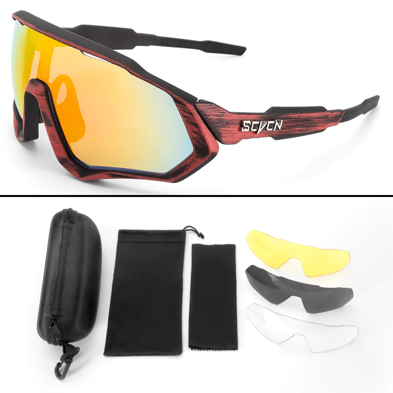 Kit Óculos Polarizado Cycle 4 Lentes™ - Duda Bike Store