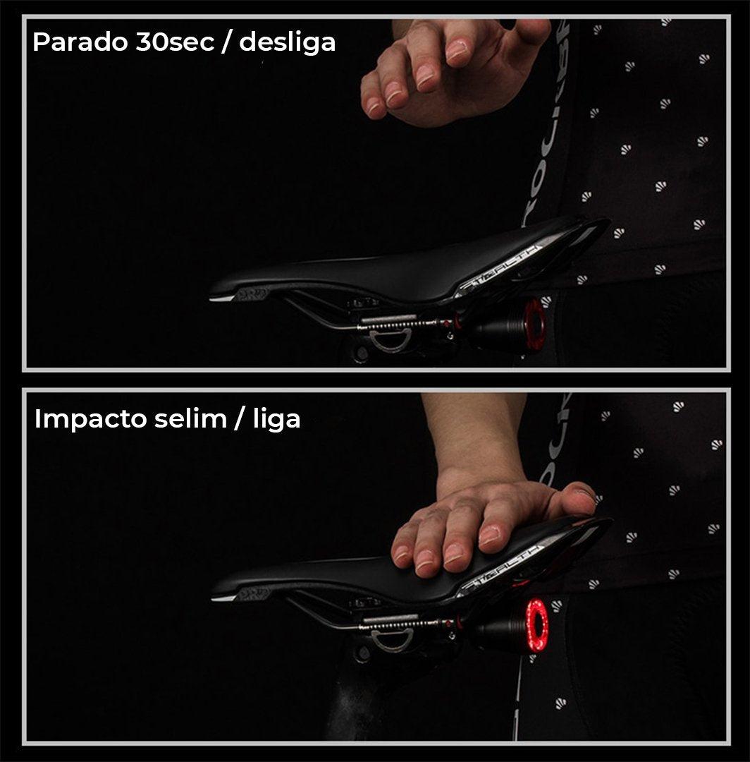 Lanterna Sensor de Movimento a Laser - Duda Bike Store