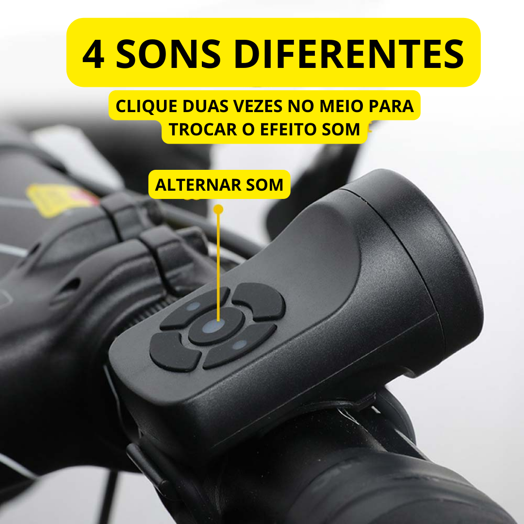 Buzina Eletrônica UltraBike | + BRINDE EXCLUSIVO