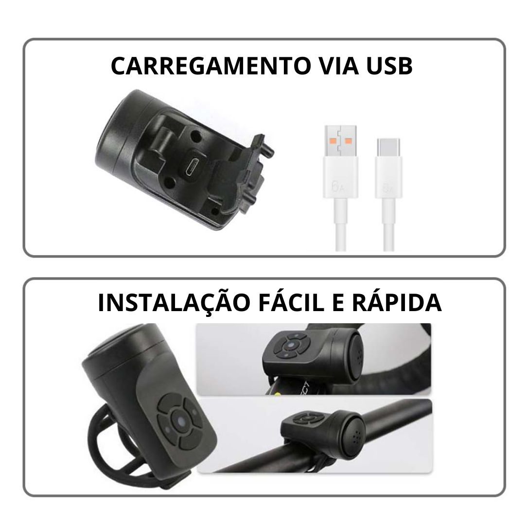 Buzina Eletrônica UltraBike | + BRINDE EXCLUSIVO