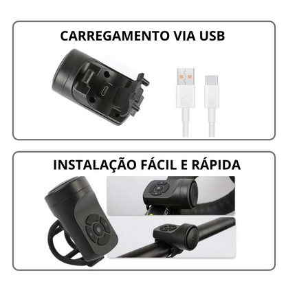 Buzina Eletrônica UltraBike | + BRINDE EXCLUSIVO