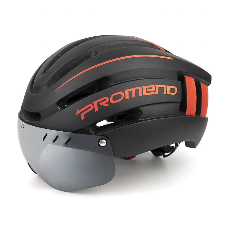 Capacete Promend com Viseira e Sinalizador UltraLed