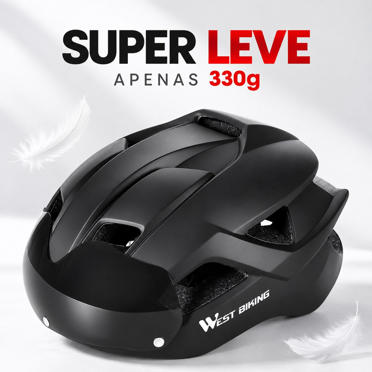 Leve o bastante para esquecer, com visor e tudo.